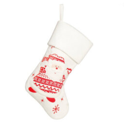 Dibor Snowy Santa Children's Xmas Gift Decoration Christmas Stocking For Kids - thumbnail 2