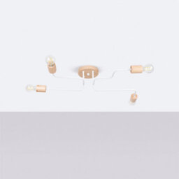 Luminosa Lighting Luminosa Timbo Loft Semi Flush Ceiling 4 Light White - thumbnail 2