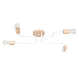 Luminosa Lighting Luminosa Timbo Loft Semi Flush Ceiling 4 Light White - thumbnail 1