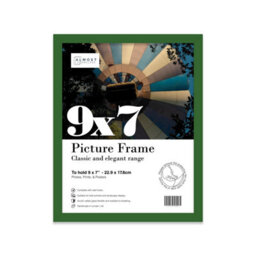 9X7 Green Picture Frame (17.8 X 22.9Cm) Poster, Photo, Artwork, Gallery Wall Or Print - thumbnail 1