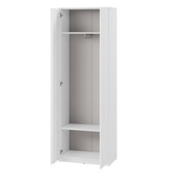 Arte White Simply 1 Hallway Cabinet W69Cm X H200Cm X D40Cm - Bright And Airy Elegance - thumbnail 2