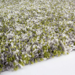 Loomed Super Soft Green Grey Mottled Shaggy Area Rug 120X170Cm - thumbnail 2
