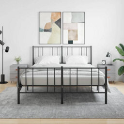 Berkfield Modern Bedside Cabinets 2 Pcs Grey Sonoma 40X35X47.5 Cm Engineered Wood - thumbnail 2