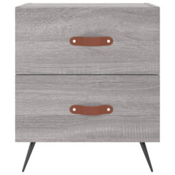 Berkfield Modern Bedside Cabinets 2 Pcs Grey Sonoma 40X35X47.5 Cm Engineered Wood - thumbnail 6