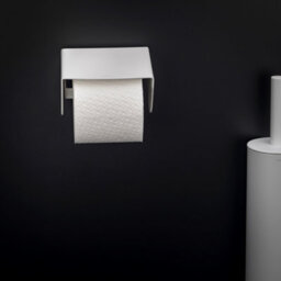Cosmic Toilet Roll Holder, White Matt, Wall-Mounted, 11,5 Cm. Collection Bwc - thumbnail 3