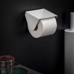 Cosmic Toilet Roll Holder, White Matt, Wall-Mounted, 11,5 Cm. Collection Bwc - thumbnail 2
