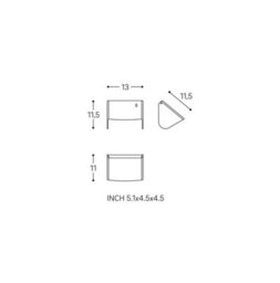Cosmic Toilet Roll Holder, White Matt, Wall-Mounted, 11,5 Cm. Collection Bwc - thumbnail 6