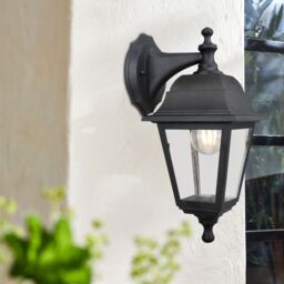 Fixed Matt Black Mains-Powered Outdoor Wall Light With Up & Down Installation - thumbnail 7