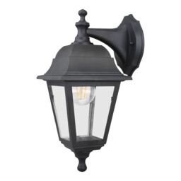 Fixed Matt Black Mains-Powered Outdoor Wall Light With Up & Down Installation - thumbnail 8
