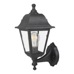 Fixed Matt Black Mains-Powered Outdoor Wall Light With Up & Down Installation - thumbnail 3