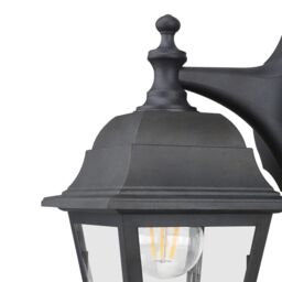Fixed Matt Black Mains-Powered Outdoor Wall Light With Up & Down Installation - thumbnail 6