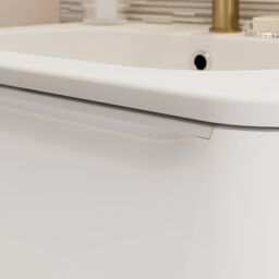 GoodHome Nevado Standard Matt White Wall-Mounted Bathroom Vanity Unit (H) 600mm (W) 600mm - thumbnail 8
