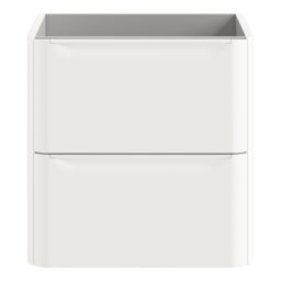 GoodHome Nevado Standard Matt White Wall-Mounted Bathroom Vanity Unit (H) 600mm (W) 600mm - thumbnail 2