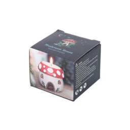Mushroom House Resin Tealight Holder - thumbnail 5