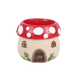 Mushroom House Resin Tealight Holder - thumbnail 2