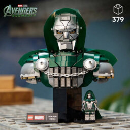 Lego Marvel Doctor Doom Bust Model 76345, Super Heroes Collectible Display Set For Adults, 379 Pieces, Avengers Doomsday - thumbnail 2