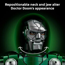 Lego Marvel Doctor Doom Bust Model 76345, Super Heroes Collectible Display Set For Adults, 379 Pieces, Avengers Doomsday - thumbnail 5