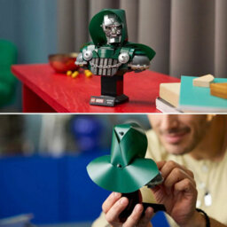 Lego Marvel Doctor Doom Bust Model 76345, Super Heroes Collectible Display Set For Adults, 379 Pieces, Avengers Doomsday - thumbnail 6