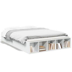 Berkfield Bed Frame Without Mattress White 135X190 Cm Double - thumbnail 2