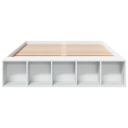 Berkfield Bed Frame Without Mattress White 135X190 Cm Double - thumbnail 4