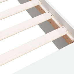 Berkfield Bed Frame Without Mattress White 135X190 Cm Double - thumbnail 8