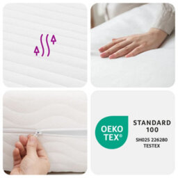 Vidaxl Foam Mattresses 2 Pcs White 90X190 Cm 7-Zone Hardness 20 Ild - thumbnail 9
