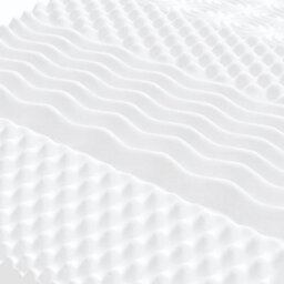 Vidaxl Foam Mattresses 2 Pcs White 90X190 Cm 7-Zone Hardness 20 Ild - thumbnail 6