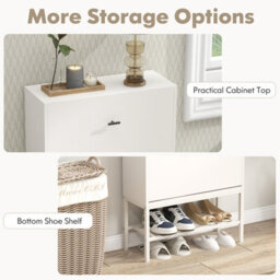 Costway Industrial Shoe Storage Cabinet Entryway Freestanding Shoe Rack - thumbnail 5