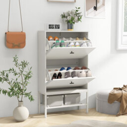 Costway Industrial Shoe Storage Cabinet Entryway Freestanding Shoe Rack - thumbnail 7