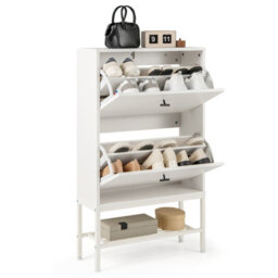 Costway Industrial Shoe Storage Cabinet Entryway Freestanding Shoe Rack - thumbnail 2