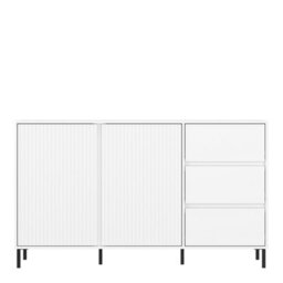 Furniture To Go Avenale Sideboard 2 Door 3 Drawer In Alpine White High Gloss - thumbnail 2