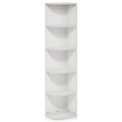 Walplus Turn-N-Tube 3-Tier Reversible Corner Display Rack, Light Blue & White - image 1