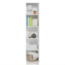 Walplus Turn-N-Tube 3-Tier Reversible Corner Display Rack, Light Blue & White - thumbnail 4