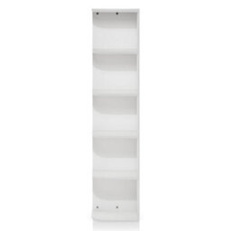 Walplus Turn-N-Tube 3-Tier Reversible Corner Display Rack, Light Blue & White - thumbnail 2