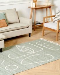 Beliani Outdoor Rug Yavu Light Green 140 X 200 Cm - thumbnail 2