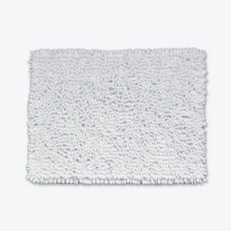 Allure Bath Fashions Jumbo Bobble Bath Mat - Non Slip, Luxury Deep Pile Bath Rug - White