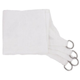 Sundaze 4X4M Sun Shade Sail Square Hdpe Breathable Uv Block Sunscreen White With Free Rope - thumbnail 3