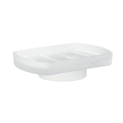 Smedbo Frosted Glass Spare Replacement Rectangular Soap Dish Tray For Wall Mounted Soap Dish Holders