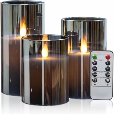 Flameless Led Candles With Remote And Timer Battery Powered Realistic Pillar Candles For Home Parties And Weddings - image 1
