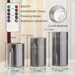 Flameless Led Candles With Remote And Timer Battery Powered Realistic Pillar Candles For Home Parties And Weddings - thumbnail 2