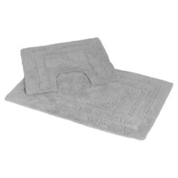 Showerdrape Pinnacle Grey 2 Piece 100% Cotton Bath Mat Set - thumbnail 4