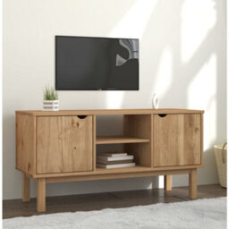 Berkfield Tv Cabinet 113.5X43X57 Cm Solid Wood Pine
