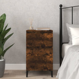 Berkfield Bedside Cabinet Smoked Oak 40X35X70 Cm - thumbnail 1