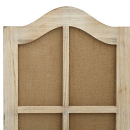 Berkfield Durable 4-Panel Room Divider Brown 140X165 Cm Fabric - thumbnail 5