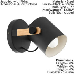 Stylish Black Wood Adjustable Ceiling Pendant Light With Matching Wall Sconces - thumbnail 3