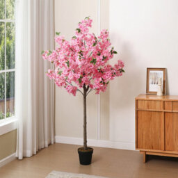 Thehotsale 180Cm H Realistic Artificial Plant Cherry Blossom Tree In Pot For Decoration Living Room - thumbnail 2