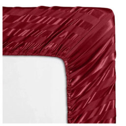 Ameha Stripe Fitted Sheet 40 Cm Deep Pocket- Hypoallergenic Easy Care Red Bed Sheets Uk Super King Bedsheet(180X200Cm) - thumbnail 7
