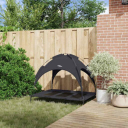 Walplus Black Dog Bed Xl Steel Frame - Elevated Indoor/outdoor Pet Lounger - thumbnail 3
