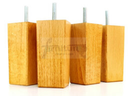L&F 4X Replacement Furniture Legs Solid Wood 110mm High Sofas Chairs Settee Cabinets Legs M10 Tsp2055 - thumbnail 6