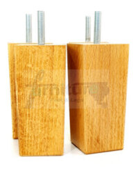 L&F 4X Replacement Furniture Legs Solid Wood 110mm High Sofas Chairs Settee Cabinets Legs M10 Tsp2055 - thumbnail 7